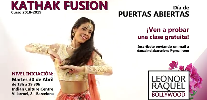 Classe Gratuïta de Dansa Kathak Fusió 30 d’Abril