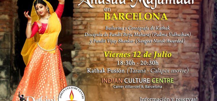 Taller de Kathak Fusió amb Anasua Majumdar Taller de Kathak Fusió amb Anasua Majumdar