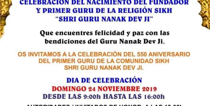 Celebració del 550è aniversari del naixement del Fundador i Primer Guru de la religió Sikh