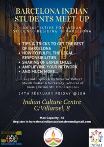 Barcelona Indian Students Meet Up