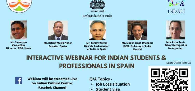 Webinar: Indian Students and Professionals in Spain