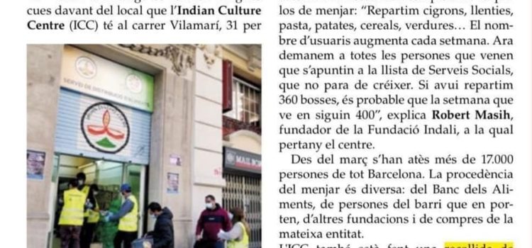 A la portada de L’ Antònia el diari de barri de Sant Antoni.