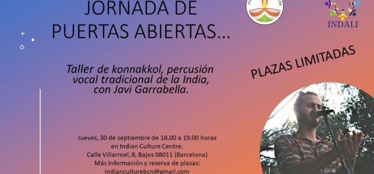 Jornada de Portes Obertes «Taller de Konnakkol»