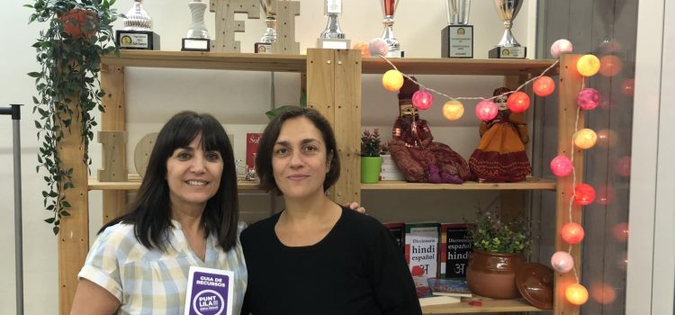 Visita de la coordinadora de los Puntos Lilas de Sant Antoni
